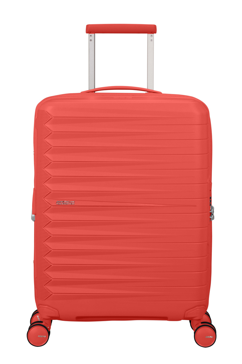 Walizka kabinowa American Tourister Fastforward 55cm powiększana różowa