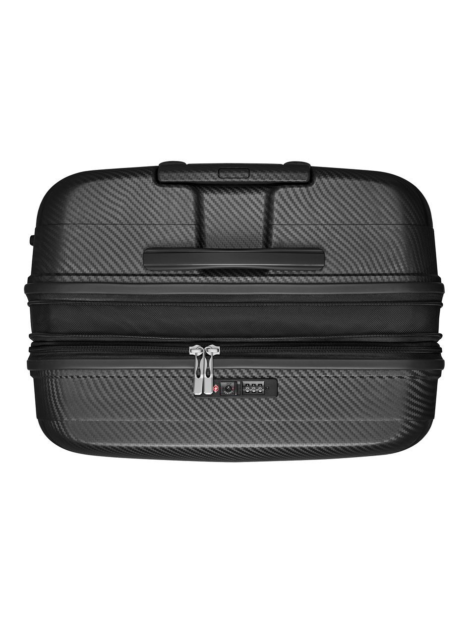 Walizka BLU MOONKY Charon 77cm czarna powiększana