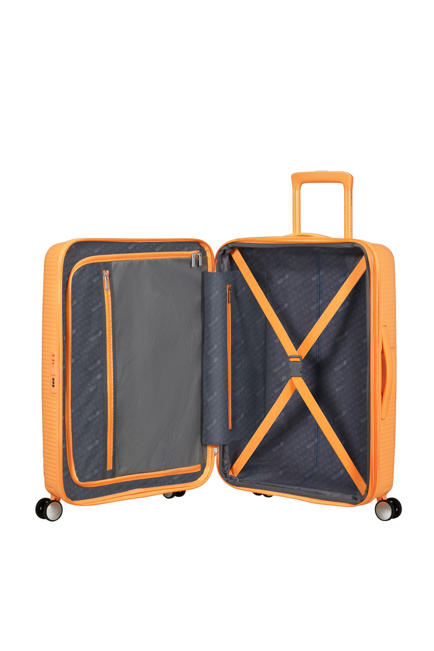 Walizka American Tourister Soundbox 67cm powiększana Papaya Pop