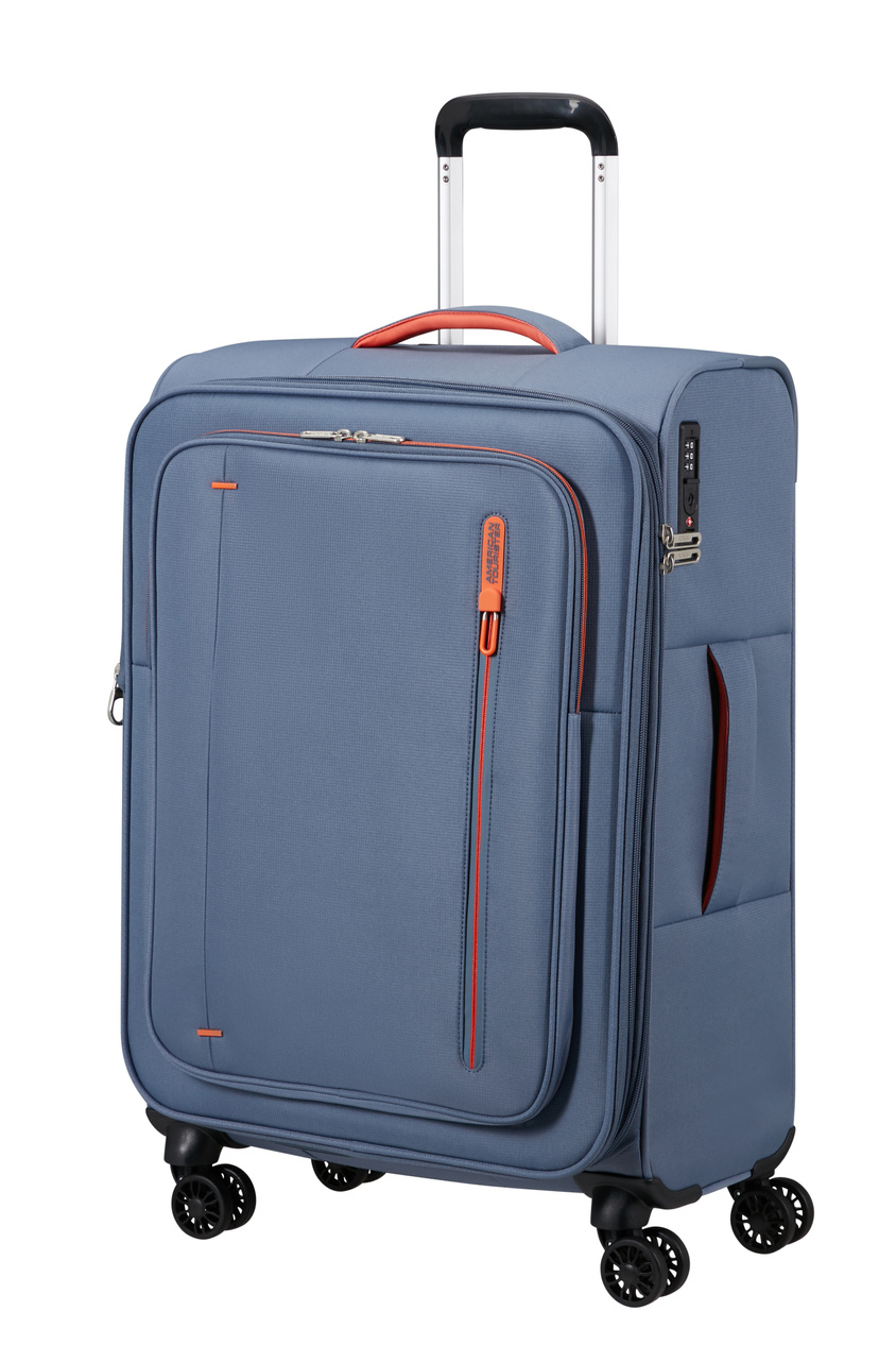 Walizka American Tourister Cloudrider 67cm powiększana niebieska