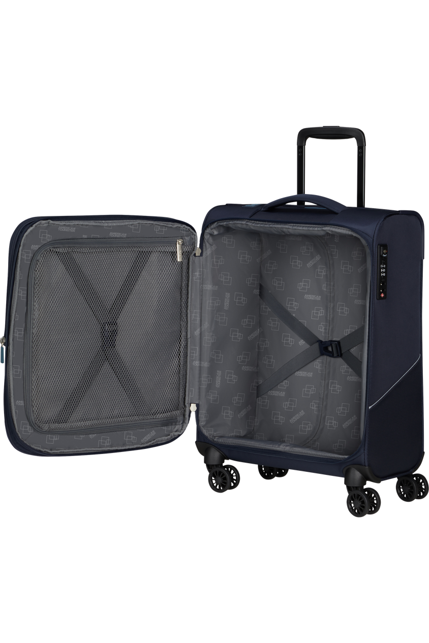 Walizka kabinowa American Tourister Summerride 55cm powiększana granatowa