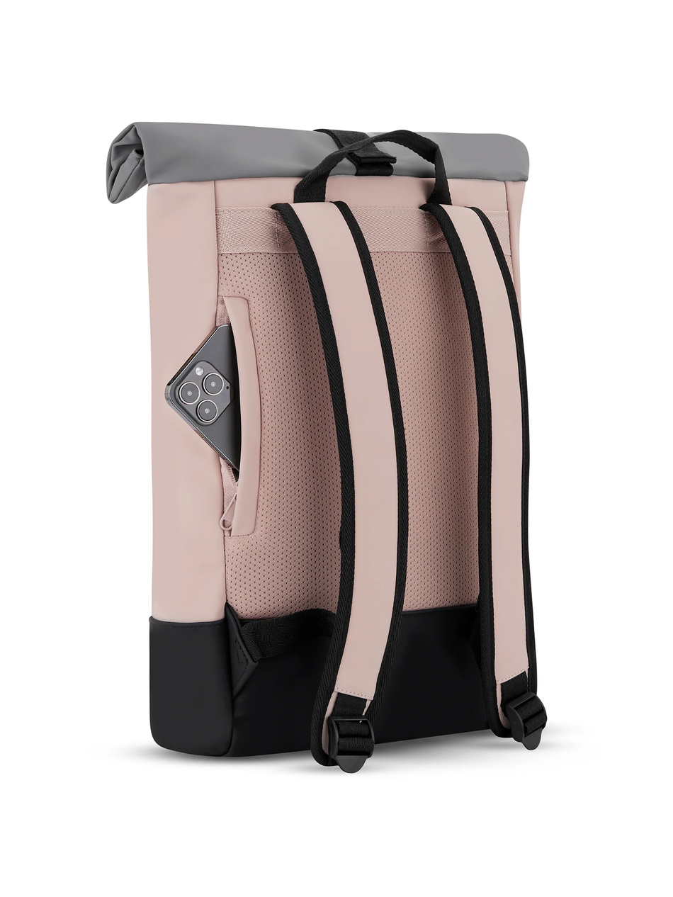 Plecak rolowany JOHNNY URBAN Harvey Medium Pink-Grey