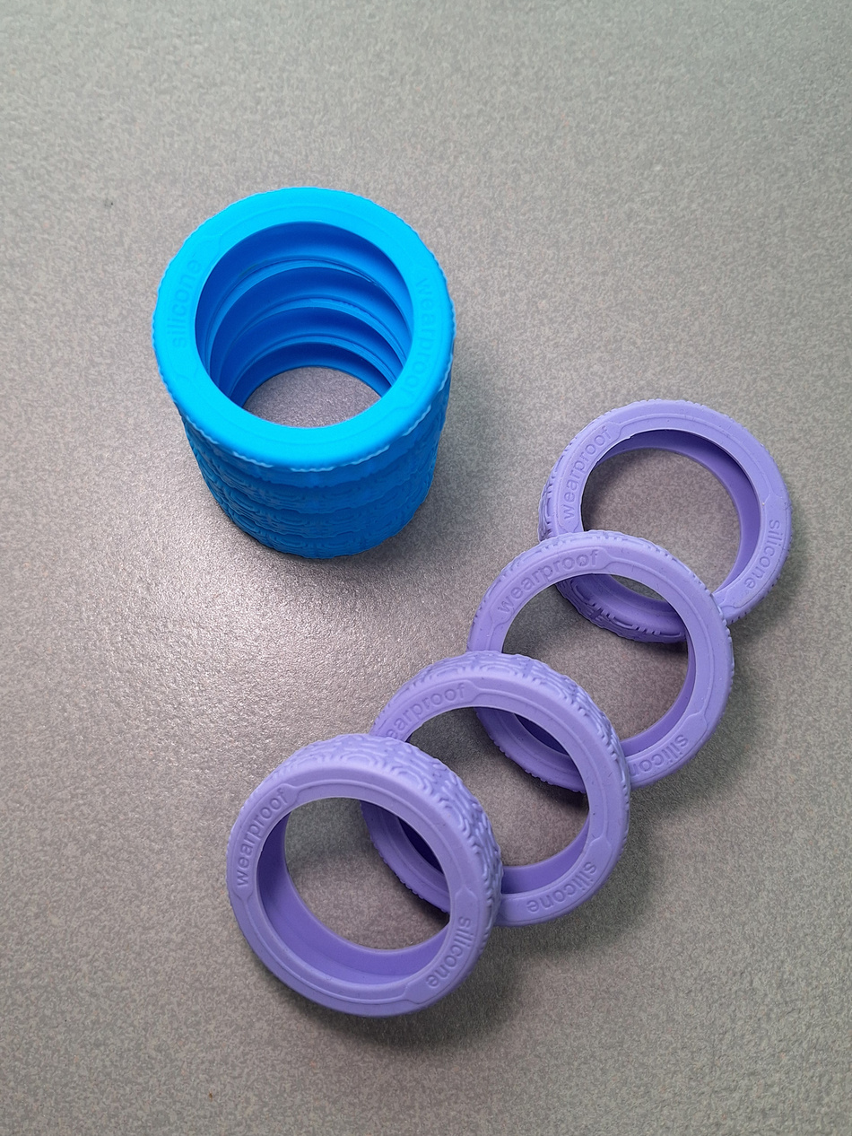 Nakładki silikonowe na kółka BLU MOONKY Blue Orbit