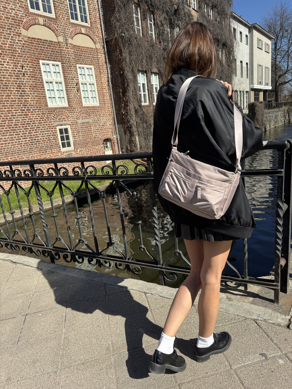 Torebka na ramię BLU MOONKY One-Two Three beżowa