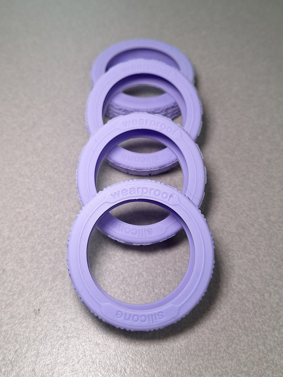 Nakładki silikonowe na kółka BLU MOONKY Violet Gravity