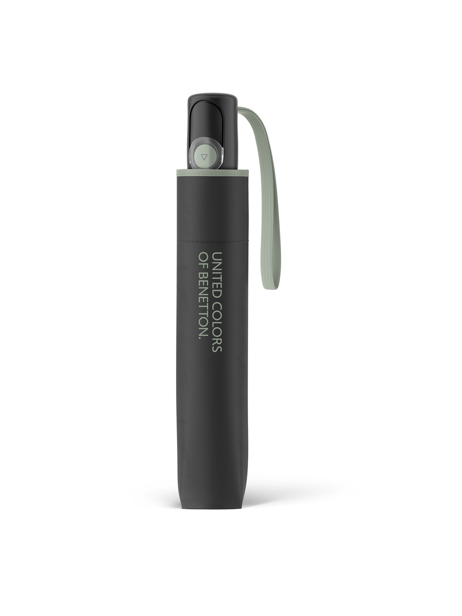 Parasol BENNETON Mini AC Black-Iceberg Green