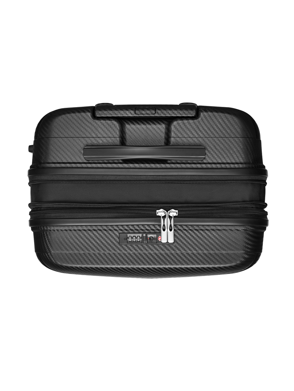 Walizka BLU MOONKY Charon 66cm czarna powiększana