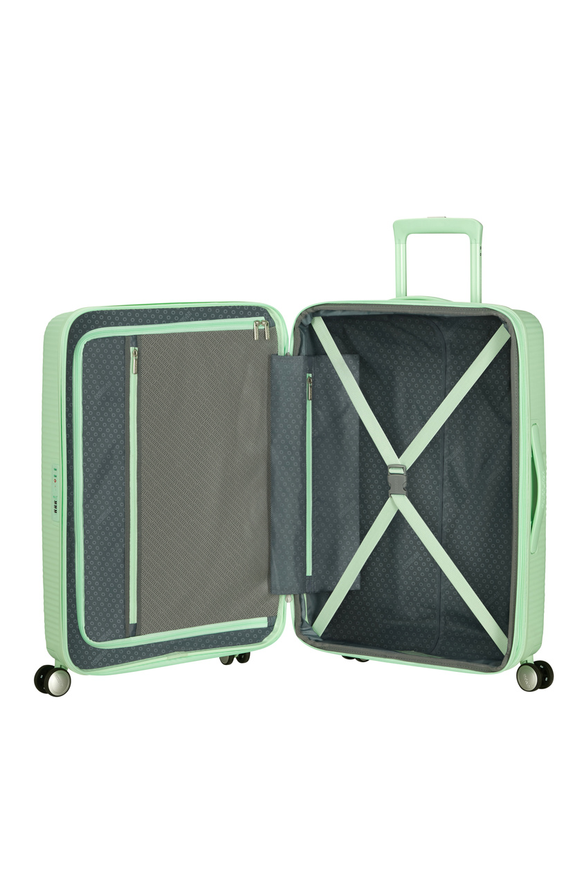 Walizka American Tourister Soundbox 67cm powiększana Pastel Green