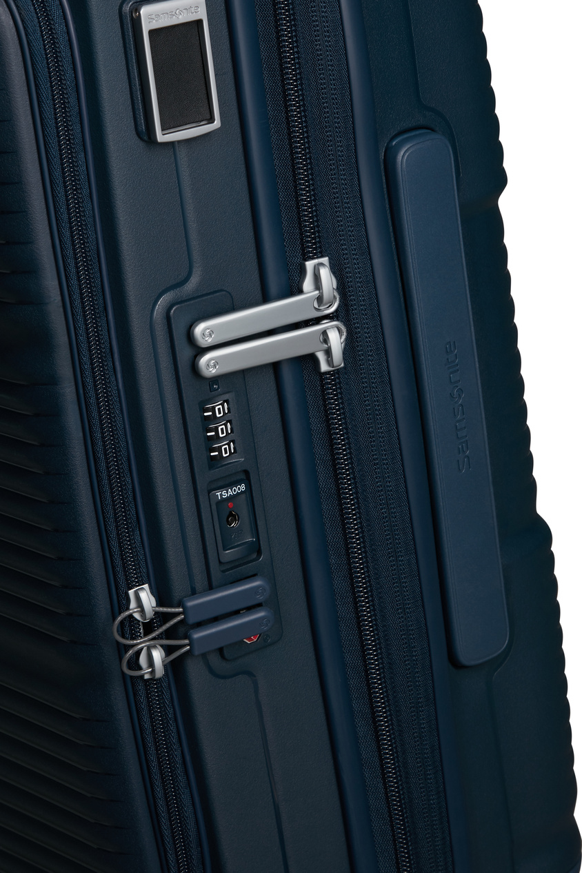 Walizka kabinowa Samsonite Paralux HS 55cm powiększana granatowa