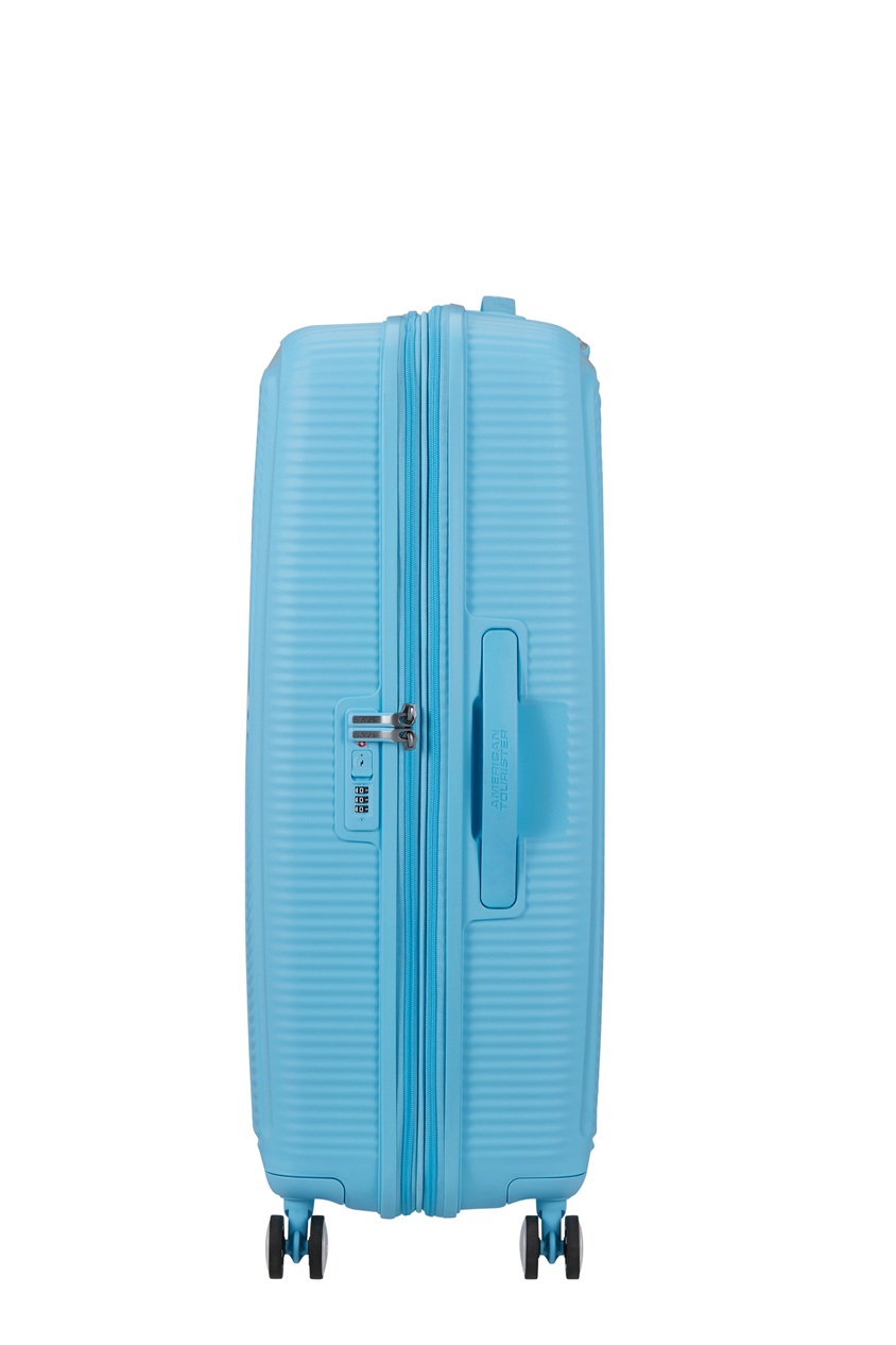 Walizka American Tourister Soundbox 77cm powiększana Bluberry Fizz