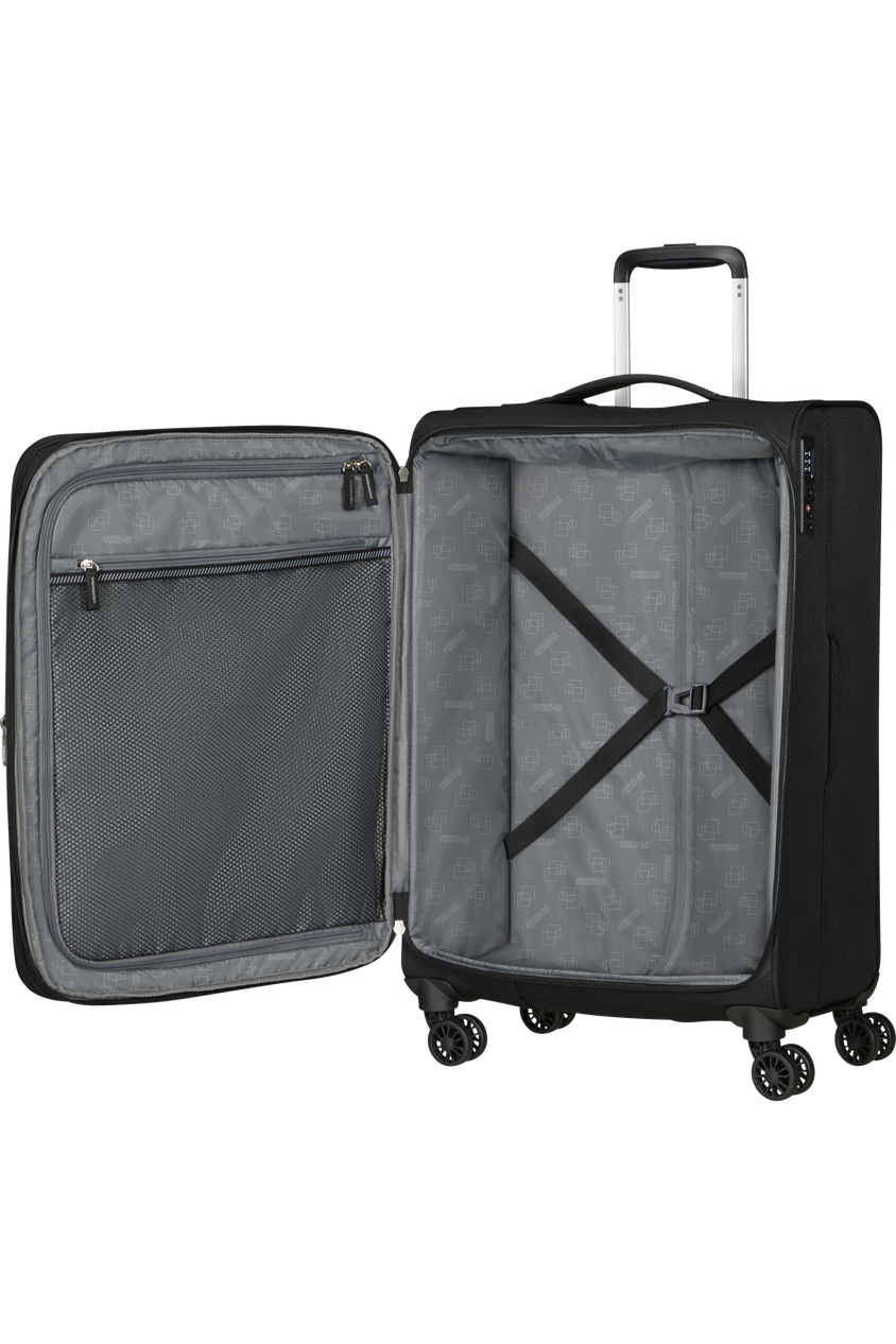 Walizka American Tourister Aerospin 69 cm powiększana szara