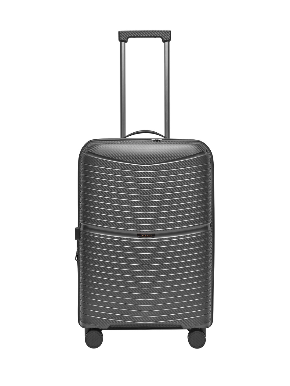 Walizka BLU MOONKY Charon 66cm szara powiększana