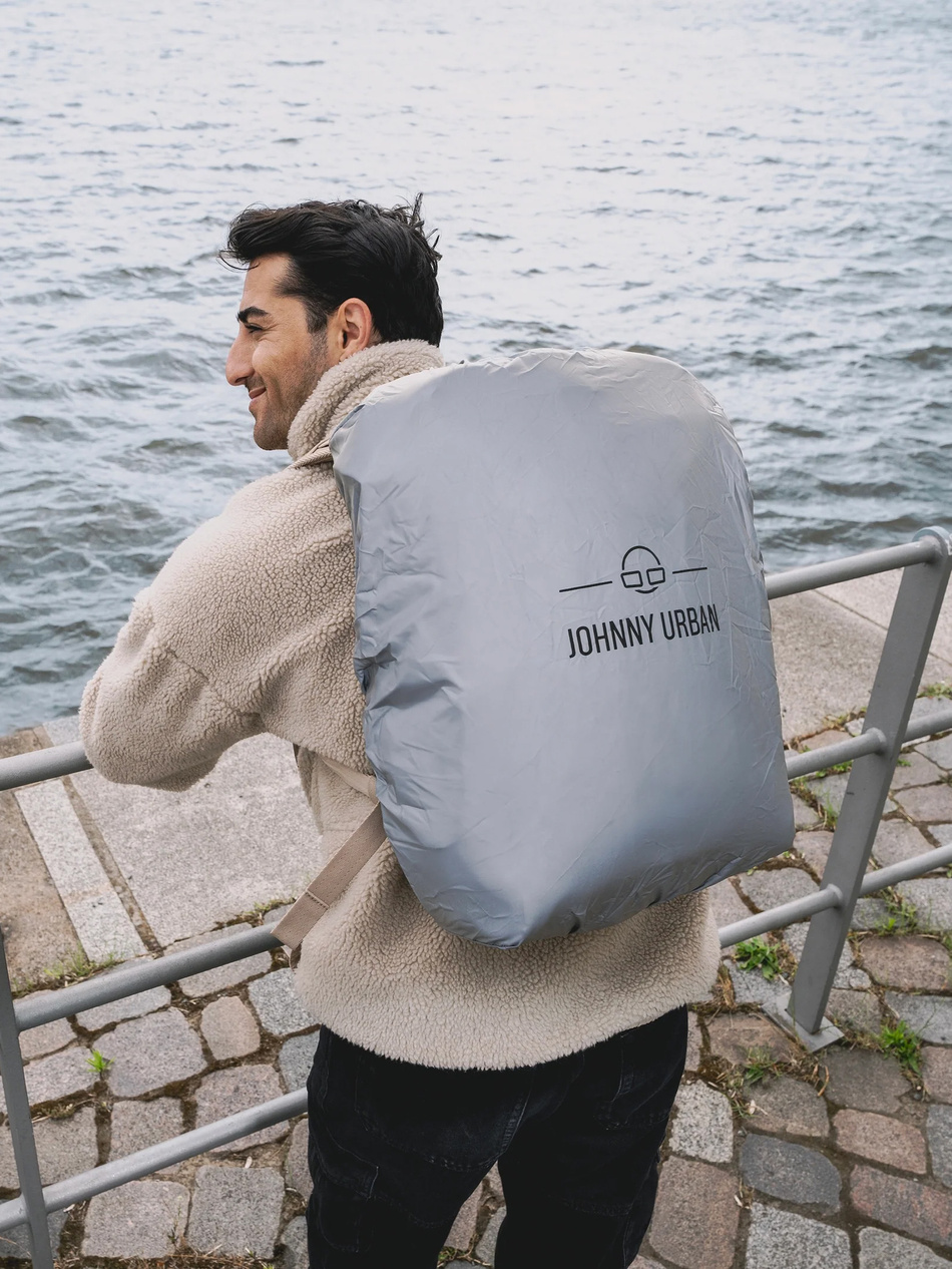 Pokrowiec na plecak JOHNNY URBAN Bo Grey reflective