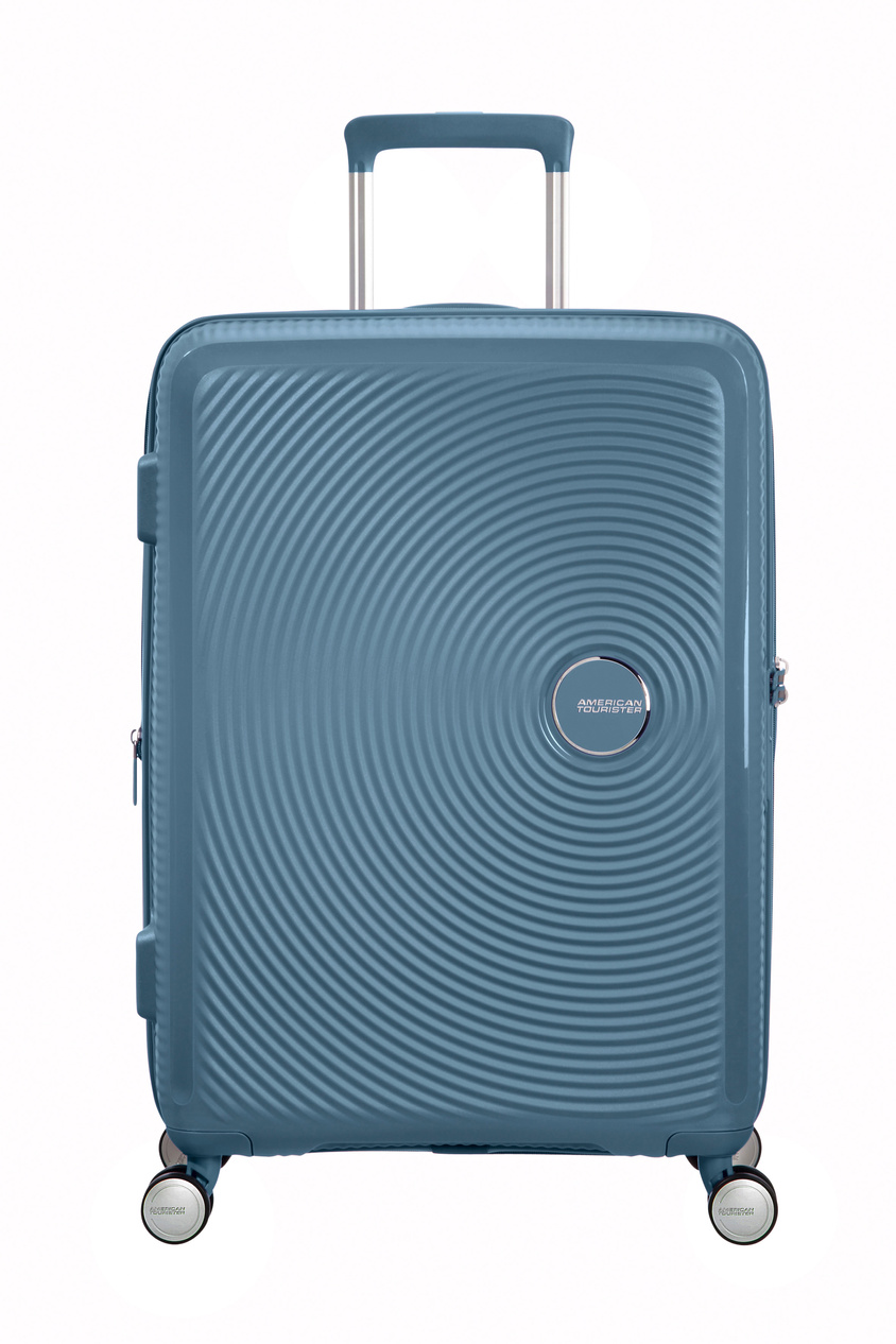 Walizka American Tourister Soundbox 67cm powiększana Stone Blue