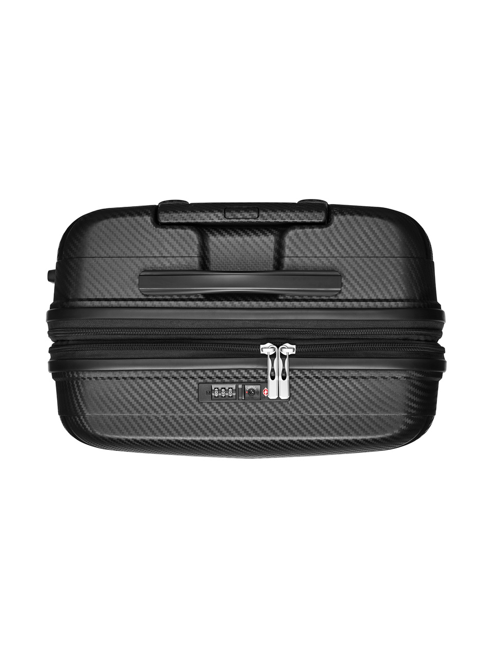 Walizka BLU MOONKY Charon 66cm czarna powiększana