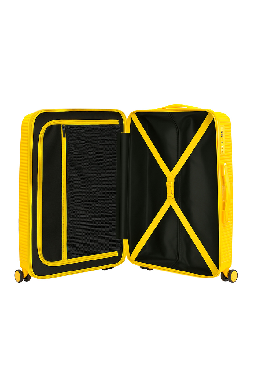 Walizka BLU MOONKY Altair 77cm żółta powiększana