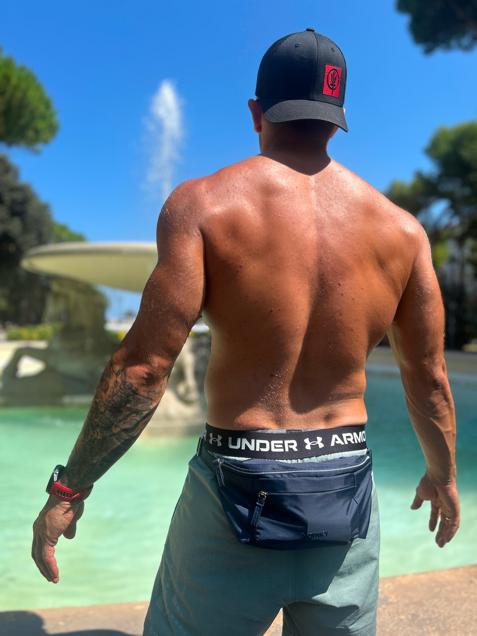 Saszetka BLU MOONKY One-Two Boom granatowa