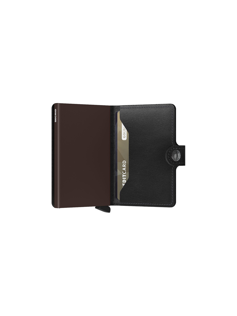 Portfel SECRID Miniwallet Black-Brown