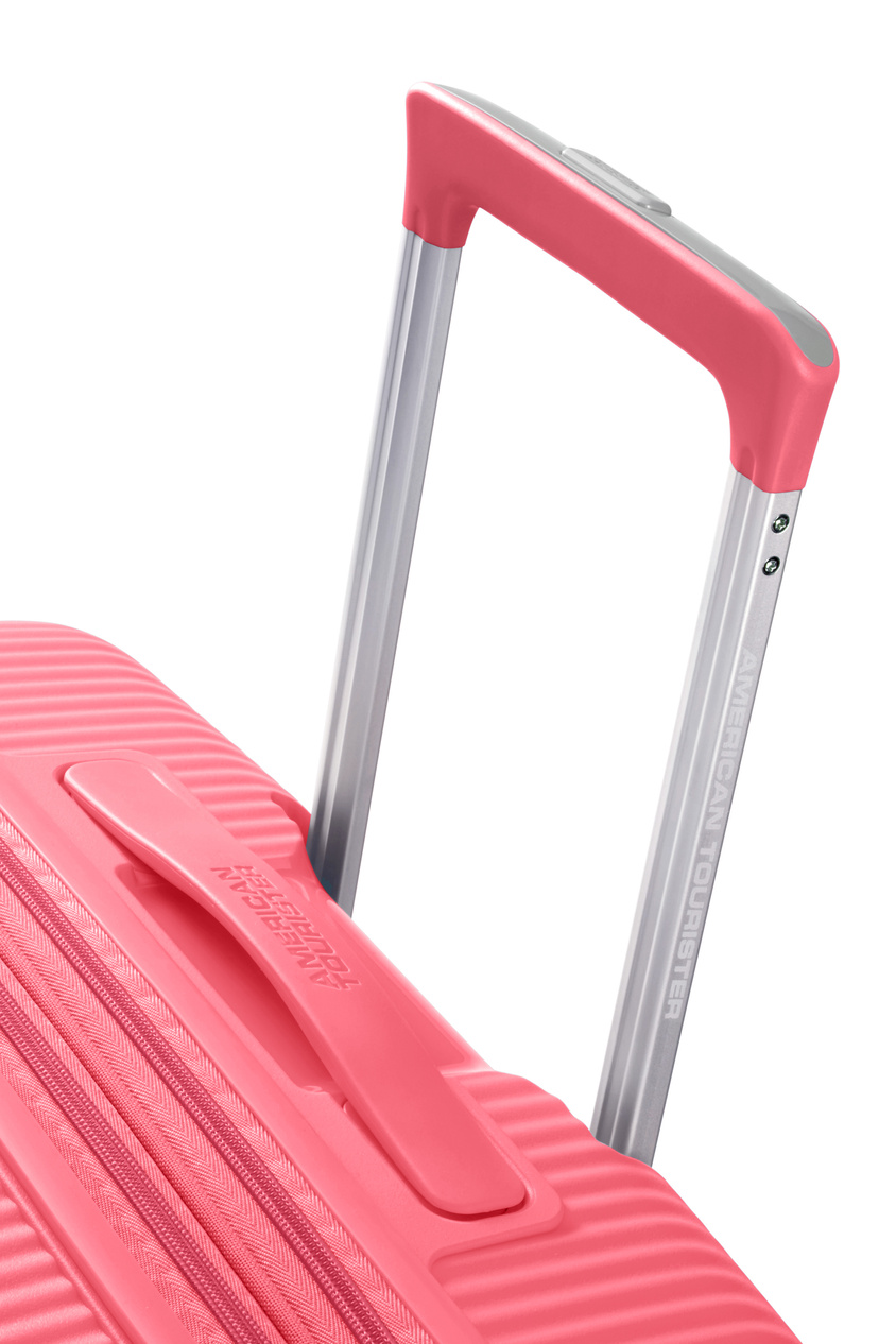 Walizka kabinowa American Tourister Soundbox 55cm powiększana Sun Kissed Coral