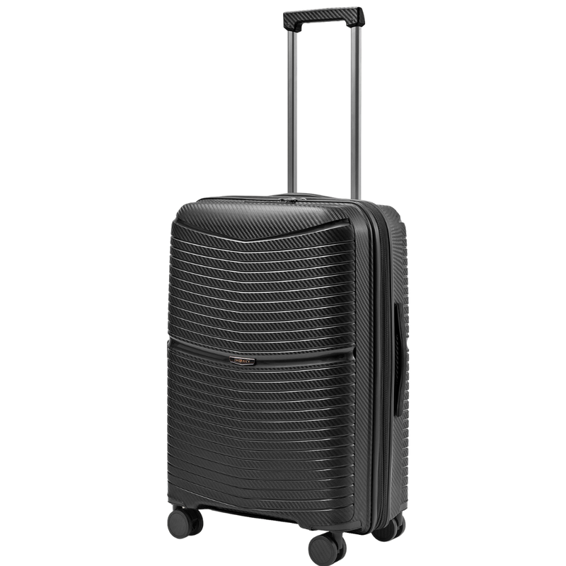 Walizka BLU MOONKY Charon 66cm czarna powiększana