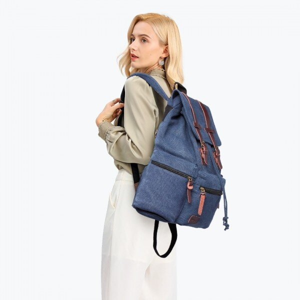 Plecak vintage Kono granatowy