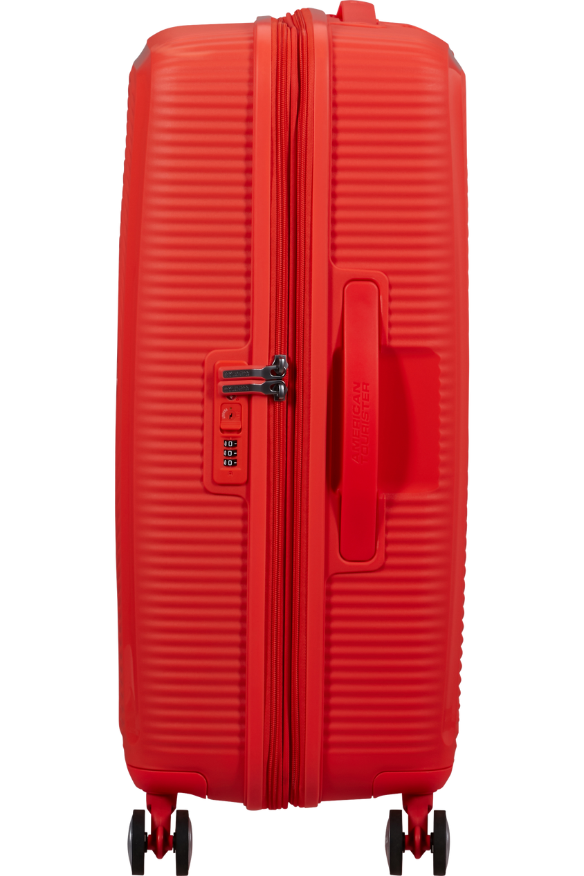 Walizka American Tourister Soundbox 67cm powiększana pomarańczowa