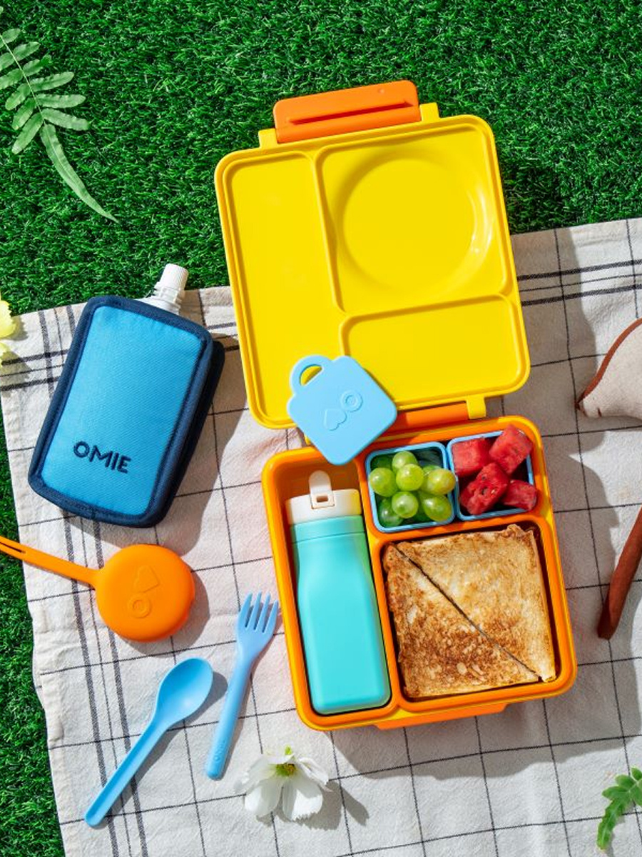 OmieBox Lunch Box Poppy Orange