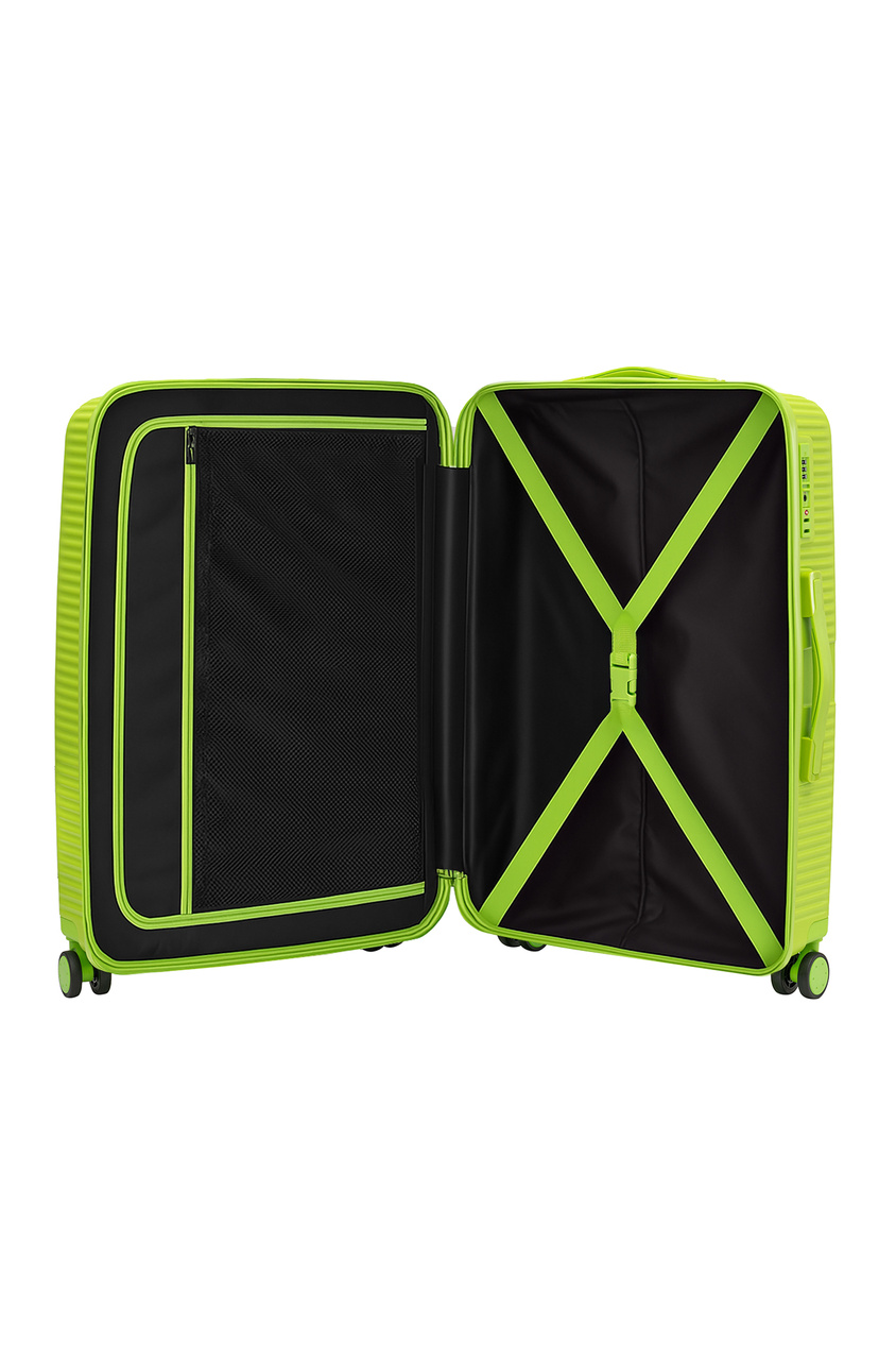 Walizka BLU MOONKY Altair 77cm limonka powiększana