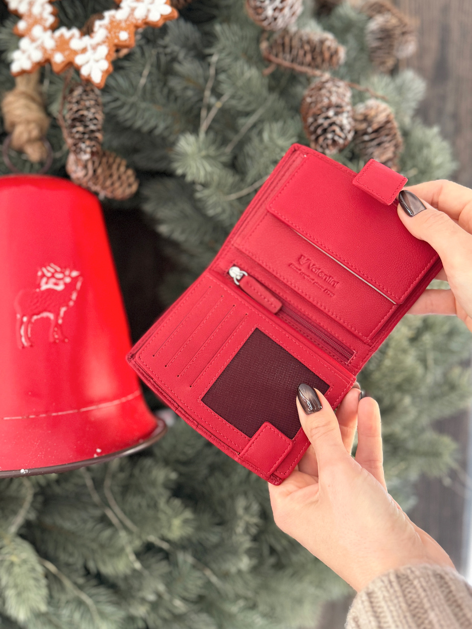 Damski portfel Valentini Milford 297 czerwony