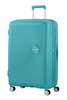 Walizka American Tourister Soundbox 67cm powiększana niebieska