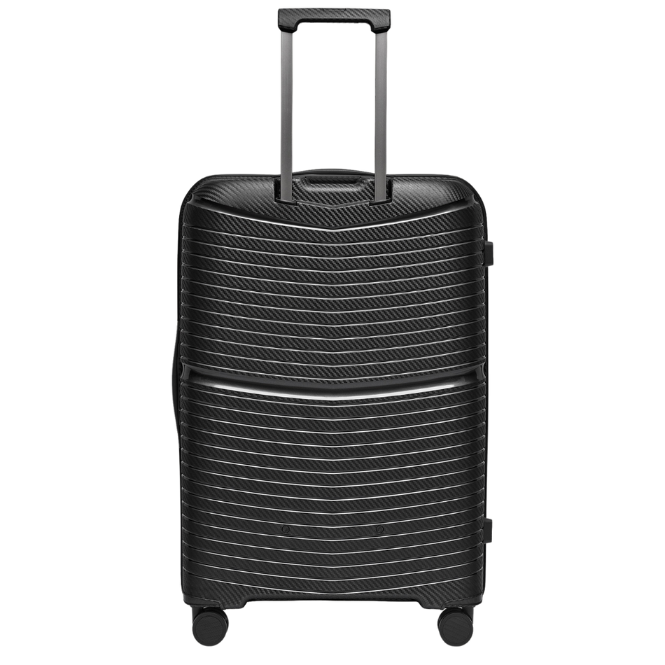 Walizka BLU MOONKY Charon 77cm czarna powiększana