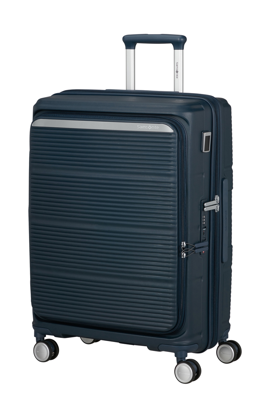 Walizka Samsonite Paralux HS 67cm powiększana granatowa