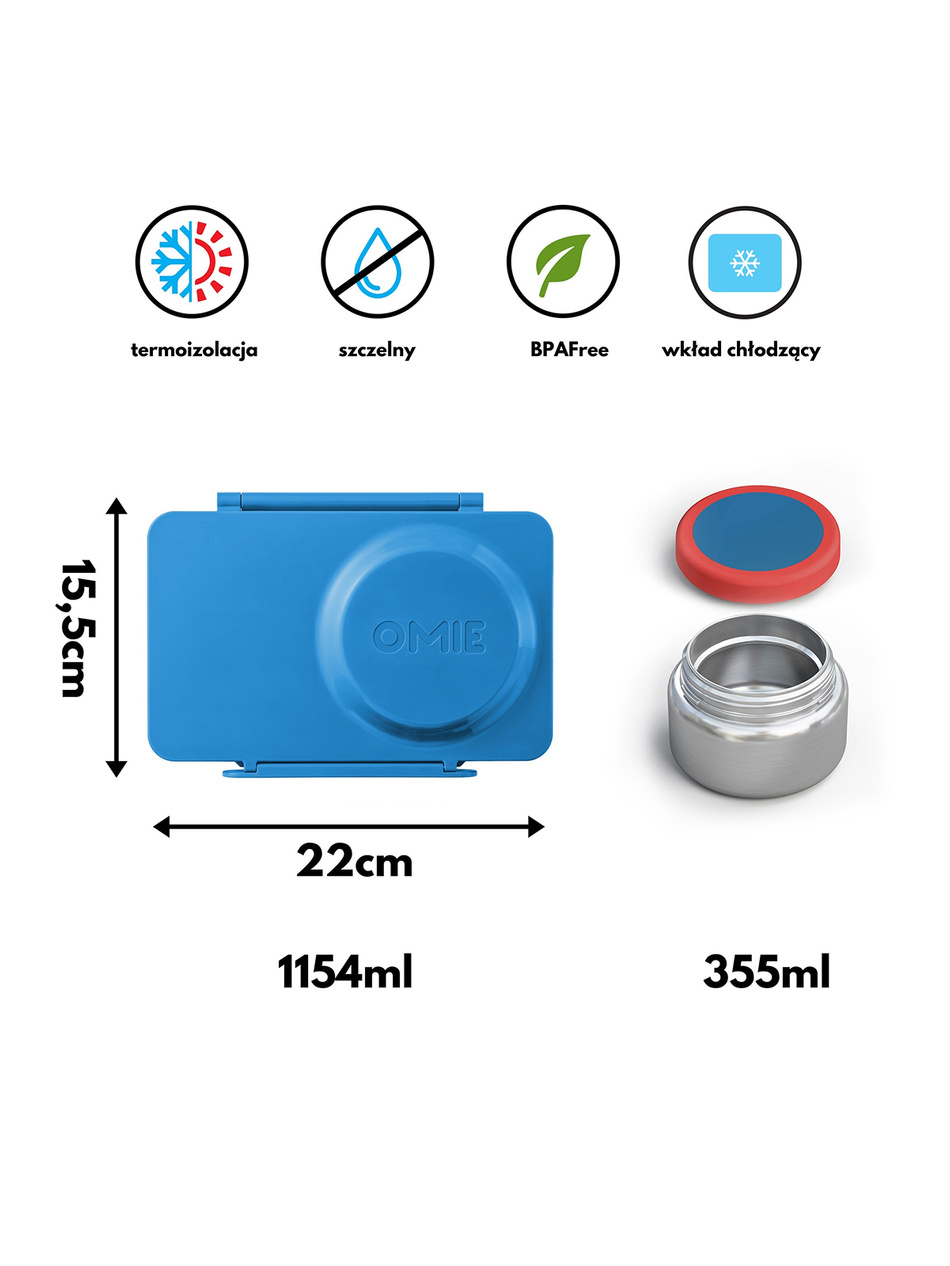 OmieBox UP Lunch Box Cosmic Blue