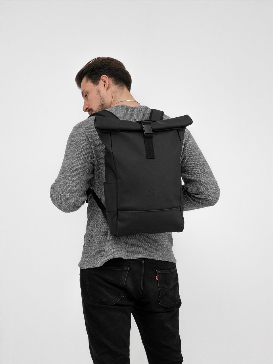 Plecak rolowany JOHNNY URBAN Harvey Medium Black