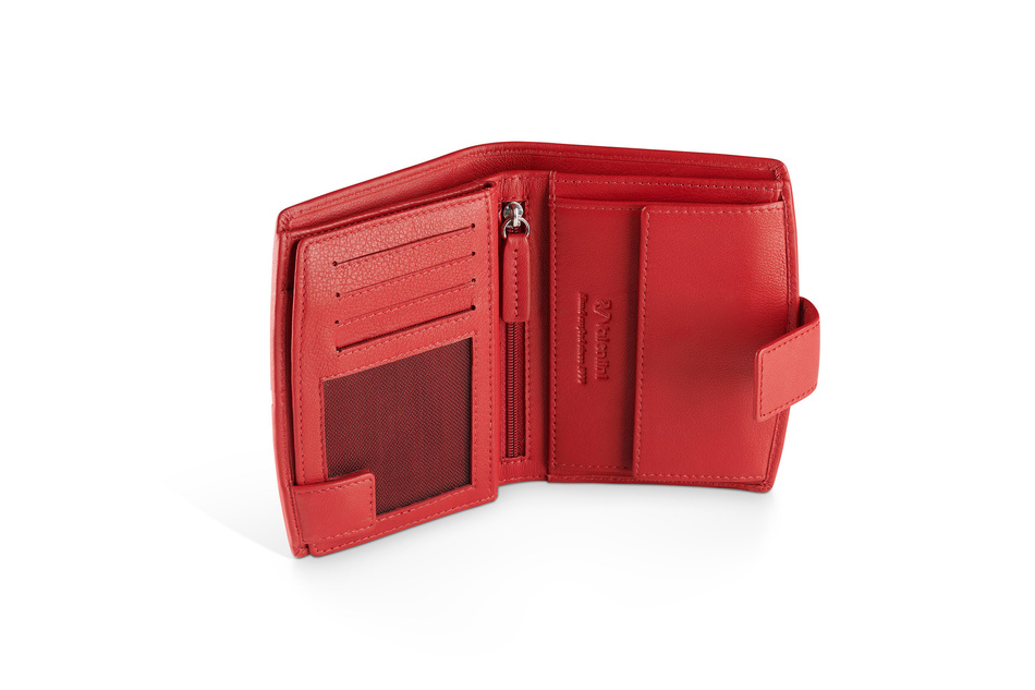 Damski portfel Valentini Milford 297 czerwony