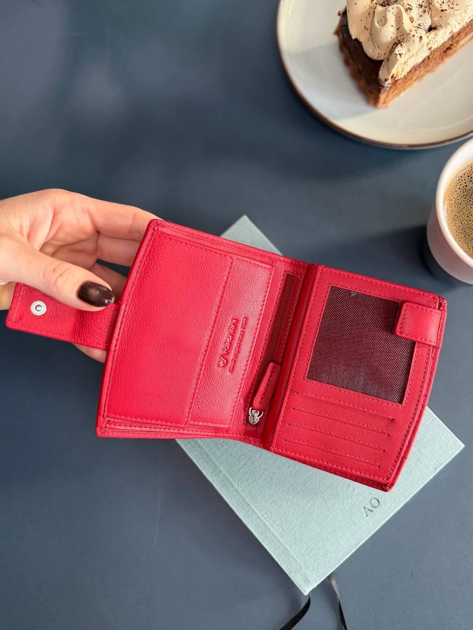 Damski portfel Valentini Milford 297 czerwony