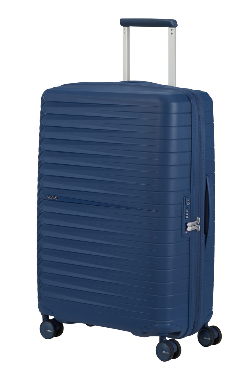 Walizka American Tourister Fastforward 68cm powiększana niebieska