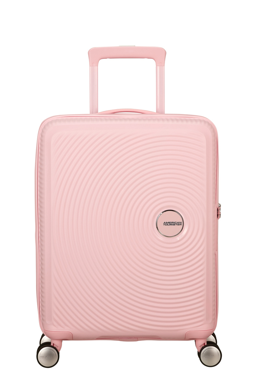 Walizka kabinowa American Tourister Soundbox 55cm powiększana Pastel Pink