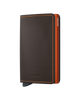 Portfel SECRID Slimwallet Matte Truffle & Orange