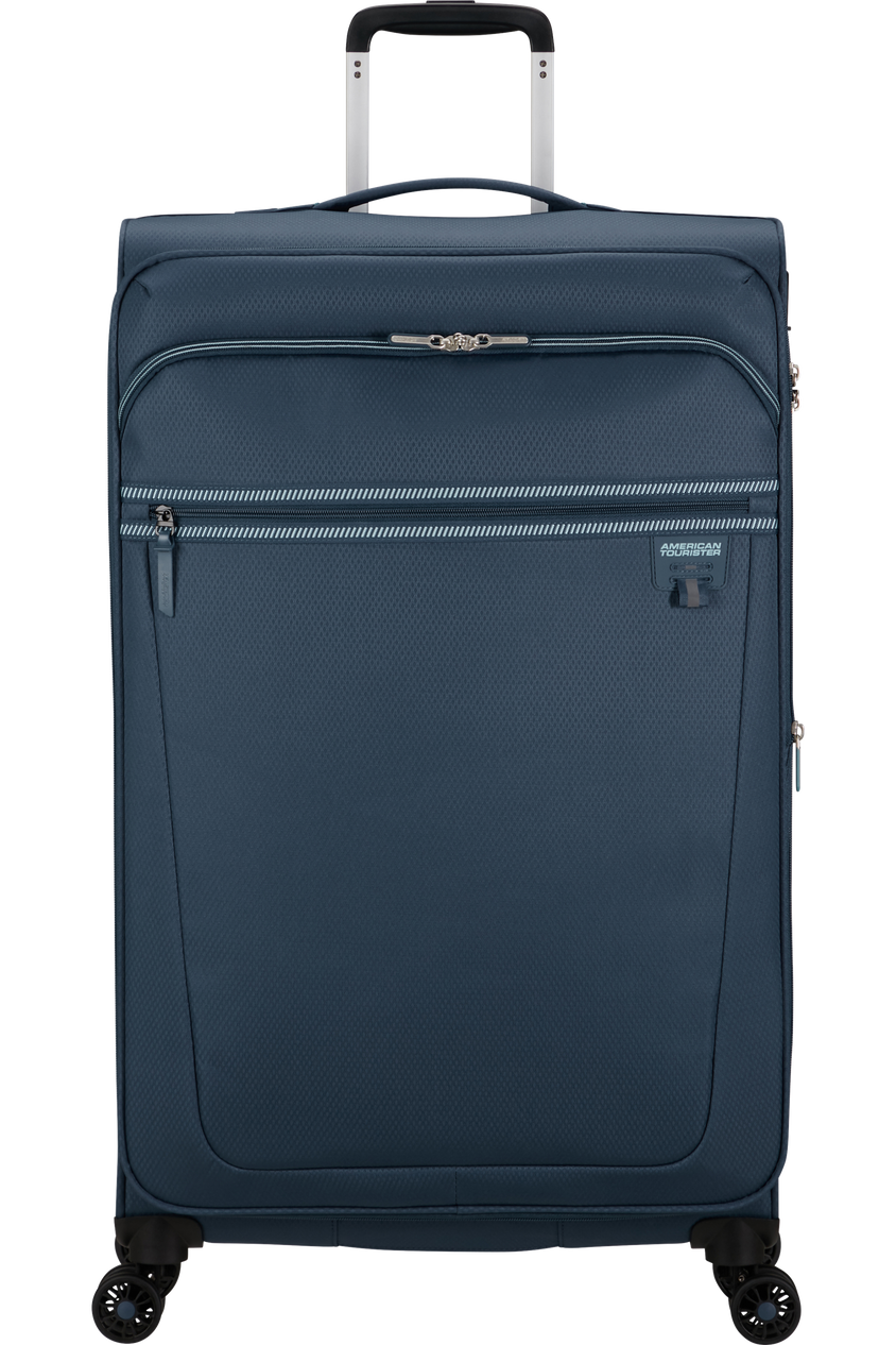Walizka American Tourister Aerospin 80 cm powiększana granatowa