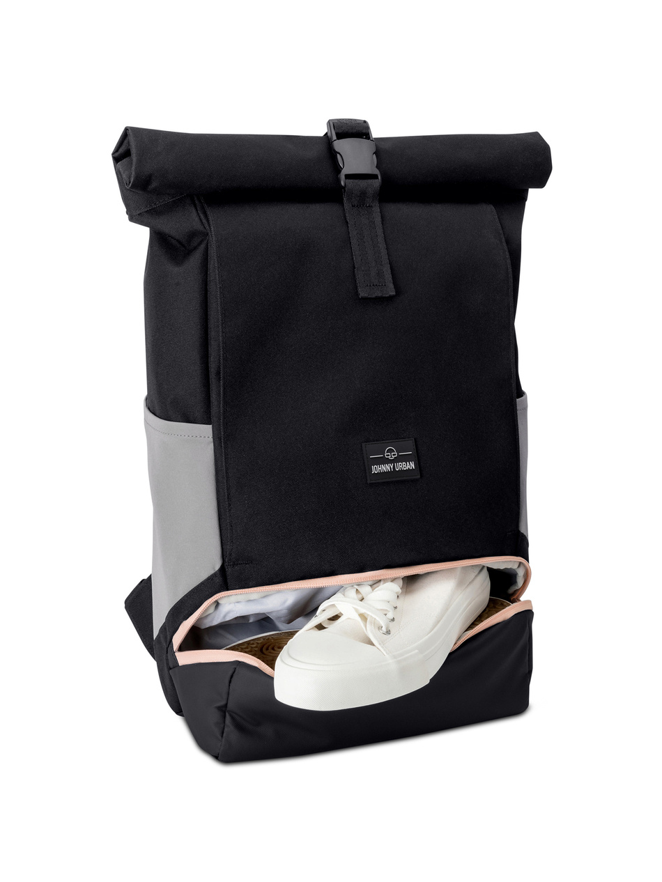 Plecak rolltop JOHNNY URBAN Allen Medium Black Rose