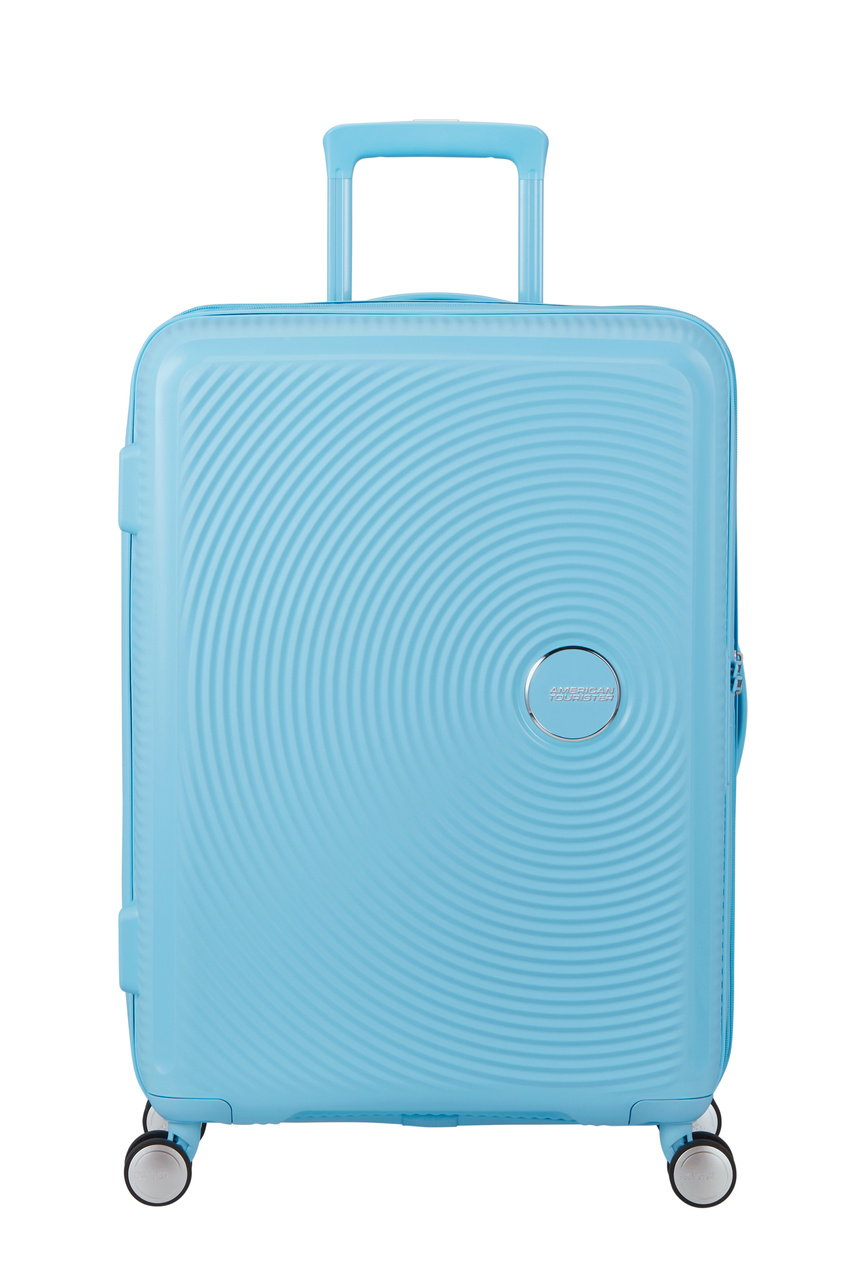 Walizka American Tourister Soundbox 67cm powiększana Blueberry Fizz