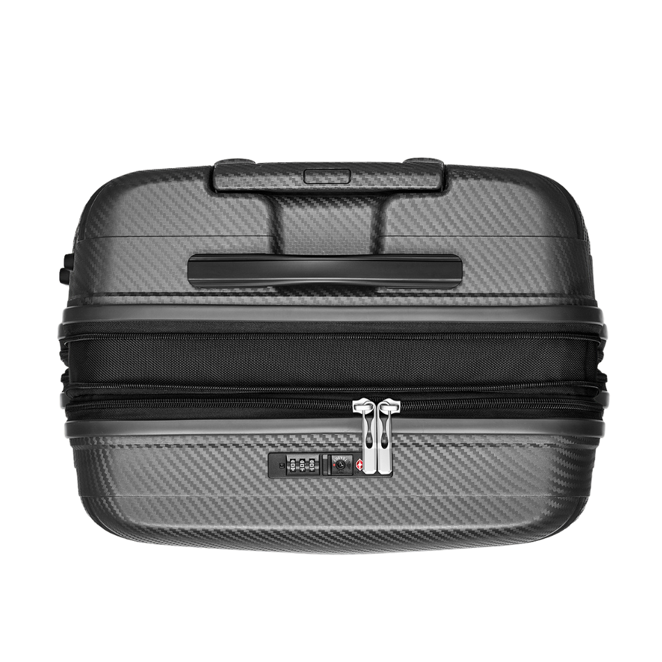 Walizka BLU MOONKY Charon 66cm szara powiększana