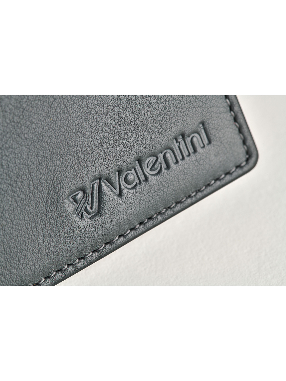 Portfel męski Valentini Black&Red Diamond 266 szary