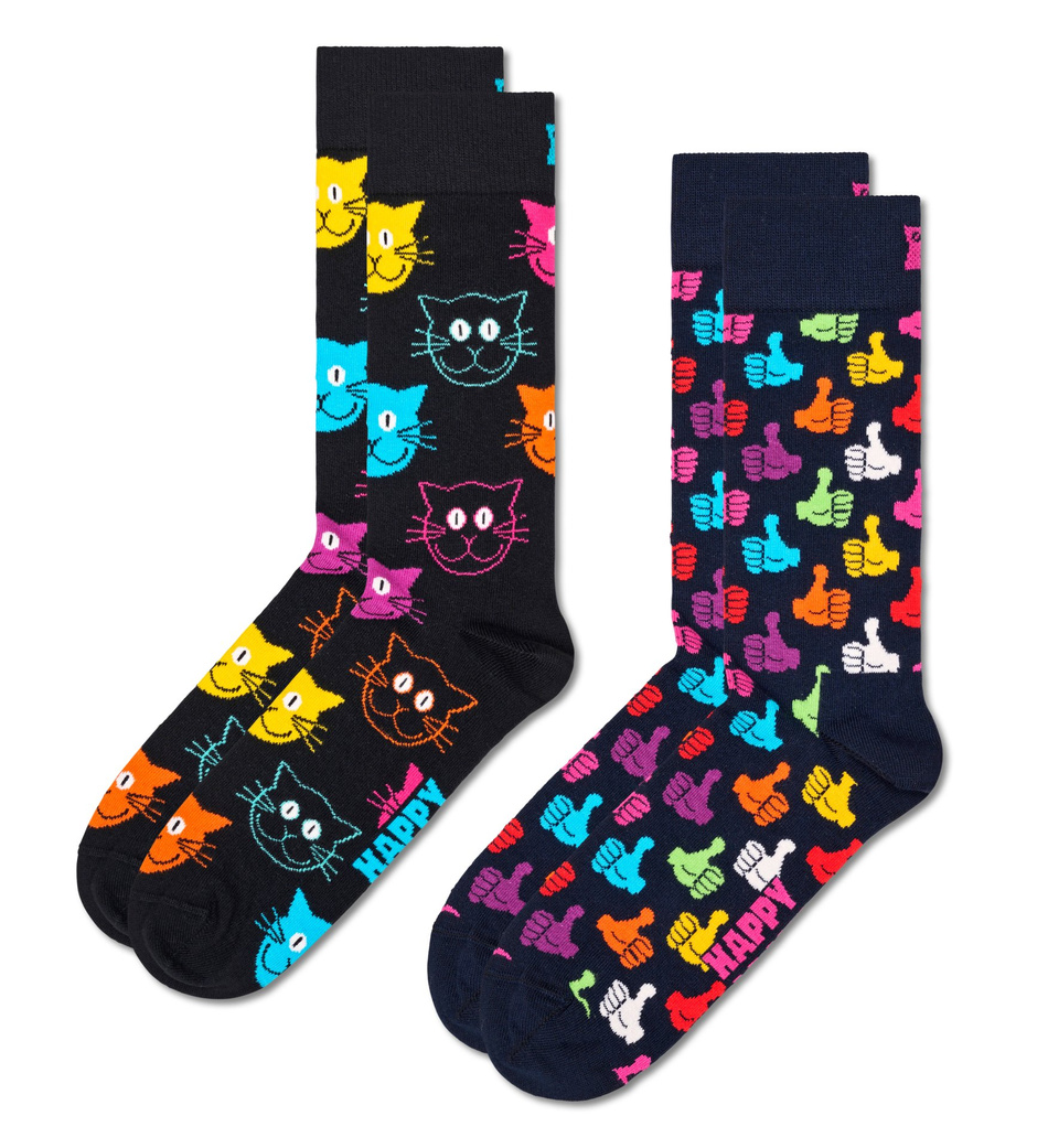 Skarpetki Happy Socks 2-Pack Classic Cat 41-46