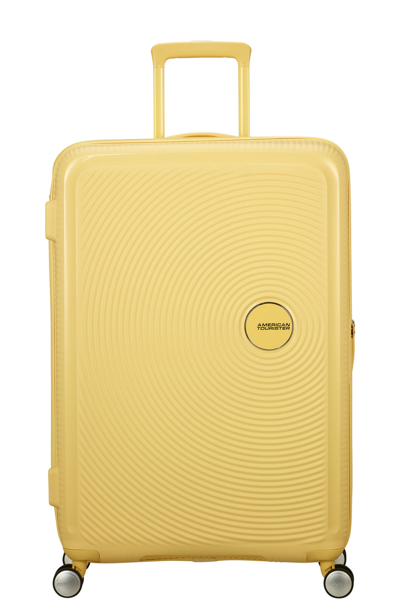 Walizka American Tourister Soundbox 77cm powiększana żółta jasna