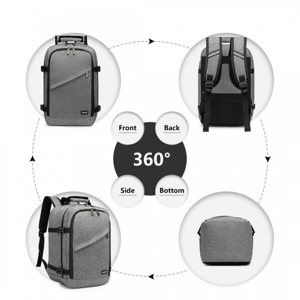 Plecak kabinowy Kono szary