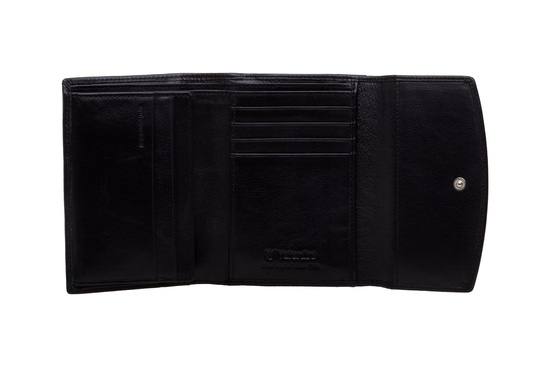 Portfel damski Valentini Metal Sticker 455 czarny