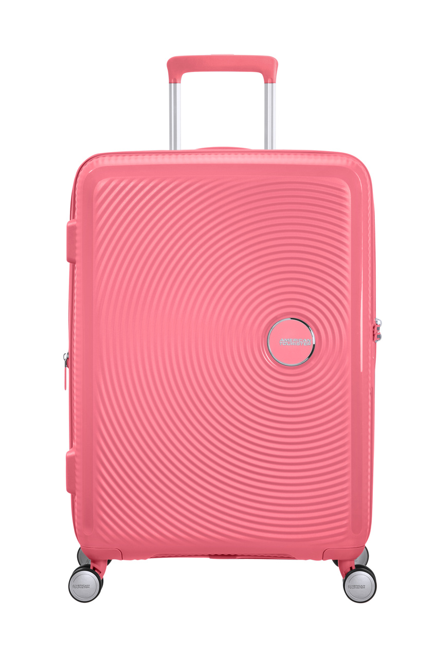 Walizka American Tourister Soundbox 67cm powiększana różowa