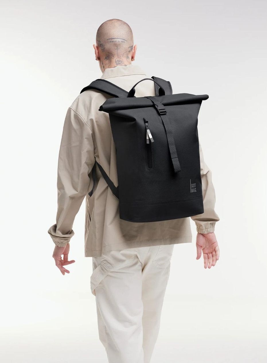 Plecak GOT BAG Rolltop Easy Monochrome Black